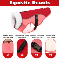 EMUST coat adjustable belly buckle provides secure, comfortable fit