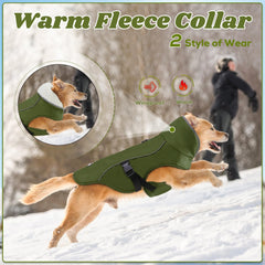 EMUST dog jacket winter has a fleece-lined collar for extra warmth on chilly days.