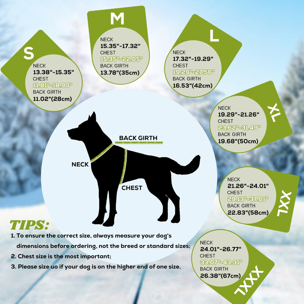 EMUST dog jacket winter in green solid color suits daily indoor and outdoor wear.