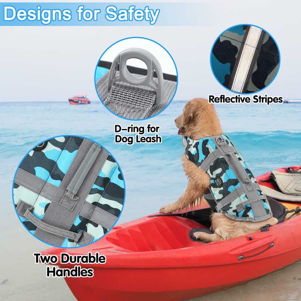 EMUST dog life preserver buckle closeup demonstrating quick-release fastening