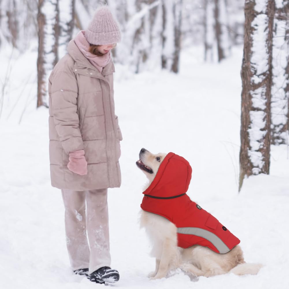 EMUST dog winter coat size chart image helps you choose the perfect fit