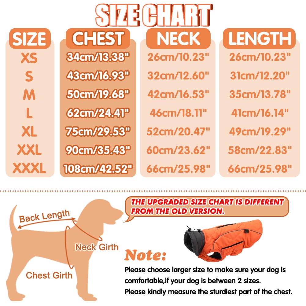 EMUST winter coat harness-zip design—easy on/off with harness access