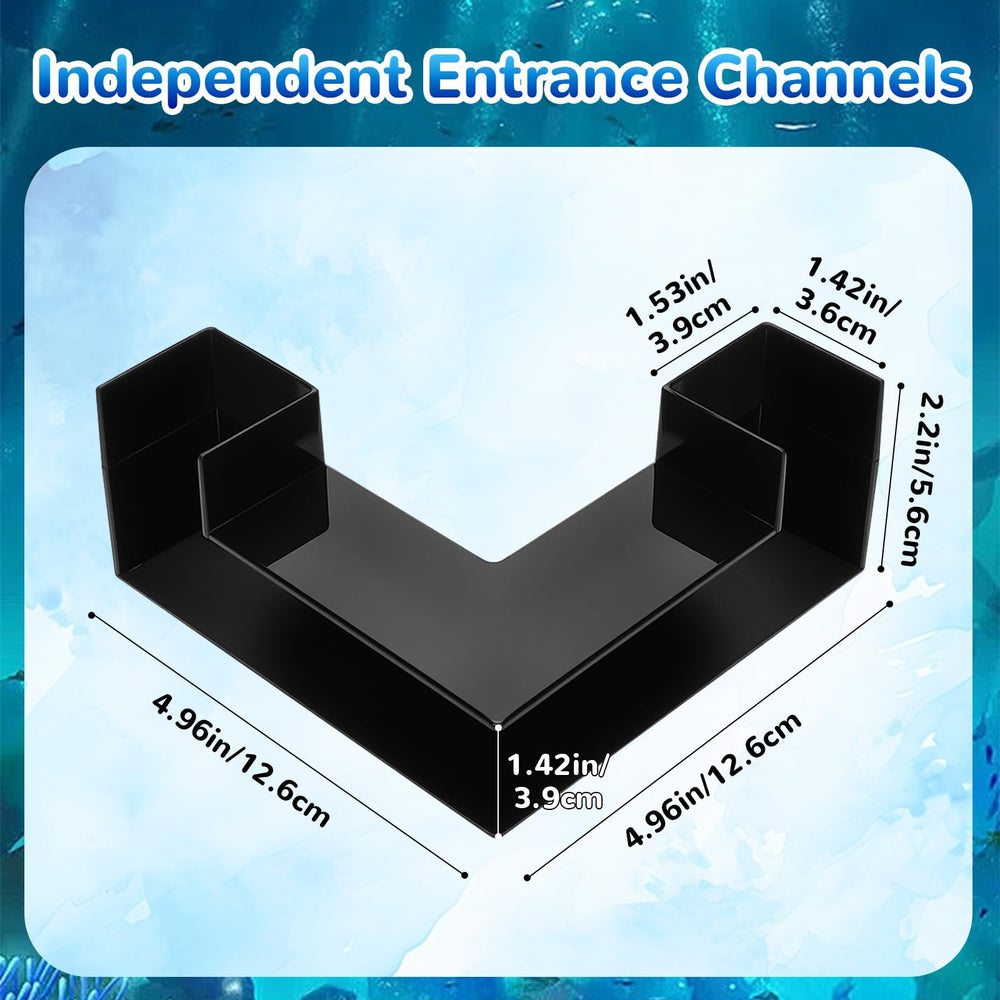 EMUTOL aquarium cave hideout 360 view for complete observation angles.