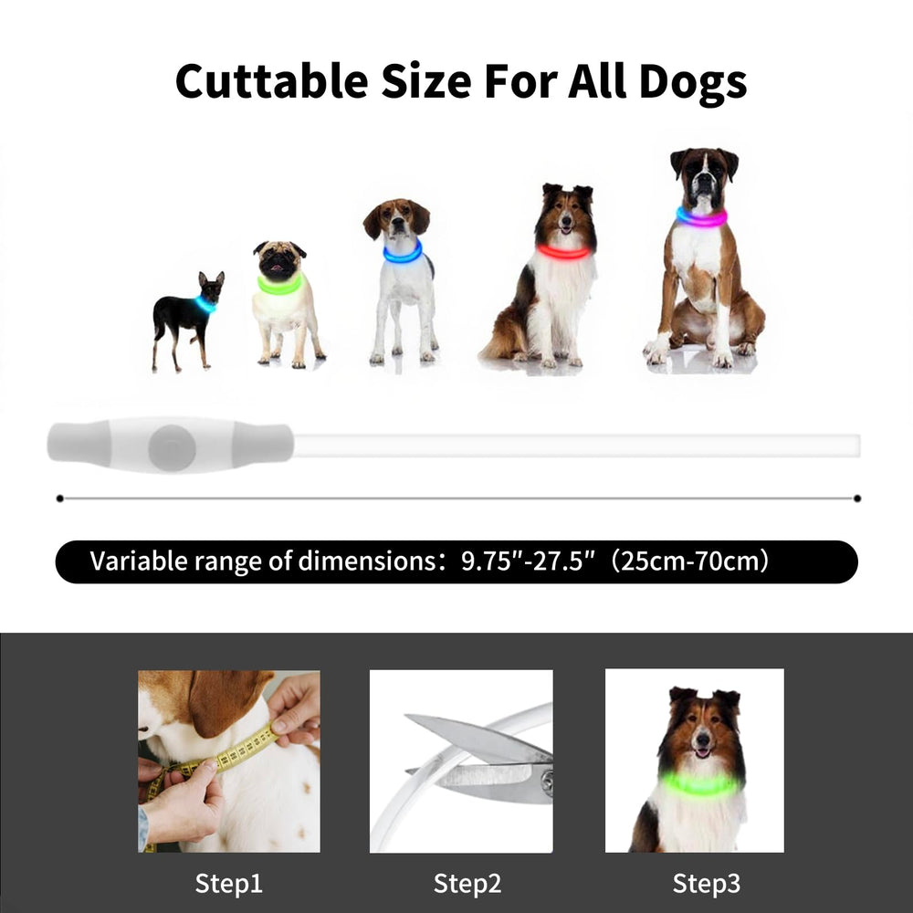 Emwel soft TPU material dog collar emphasizes comfort and daily wear durability