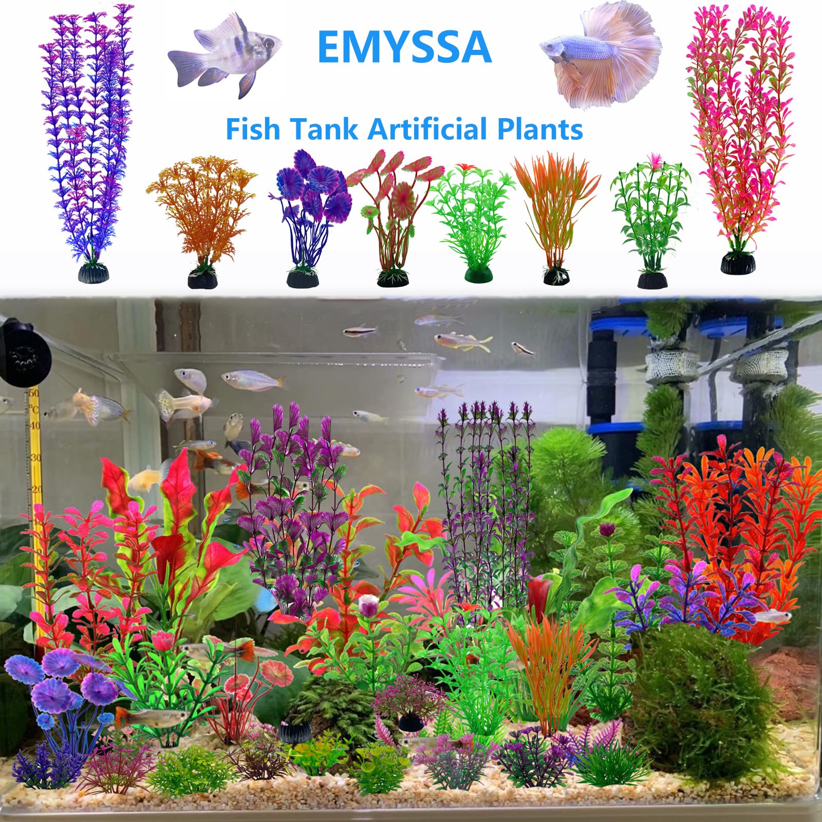 EMYSSA soft plastic leaves are safe for fish and gentle to touch