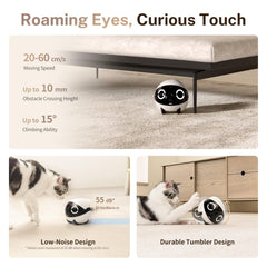Enabot EBO ROLA Mini self-righting design stays upright during play.