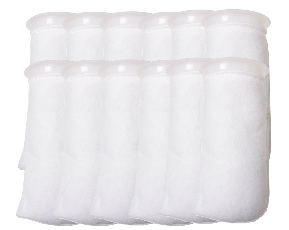 Encompass All 12-pack filter socks show 4-inch ring with 200-micron filtration for clear water