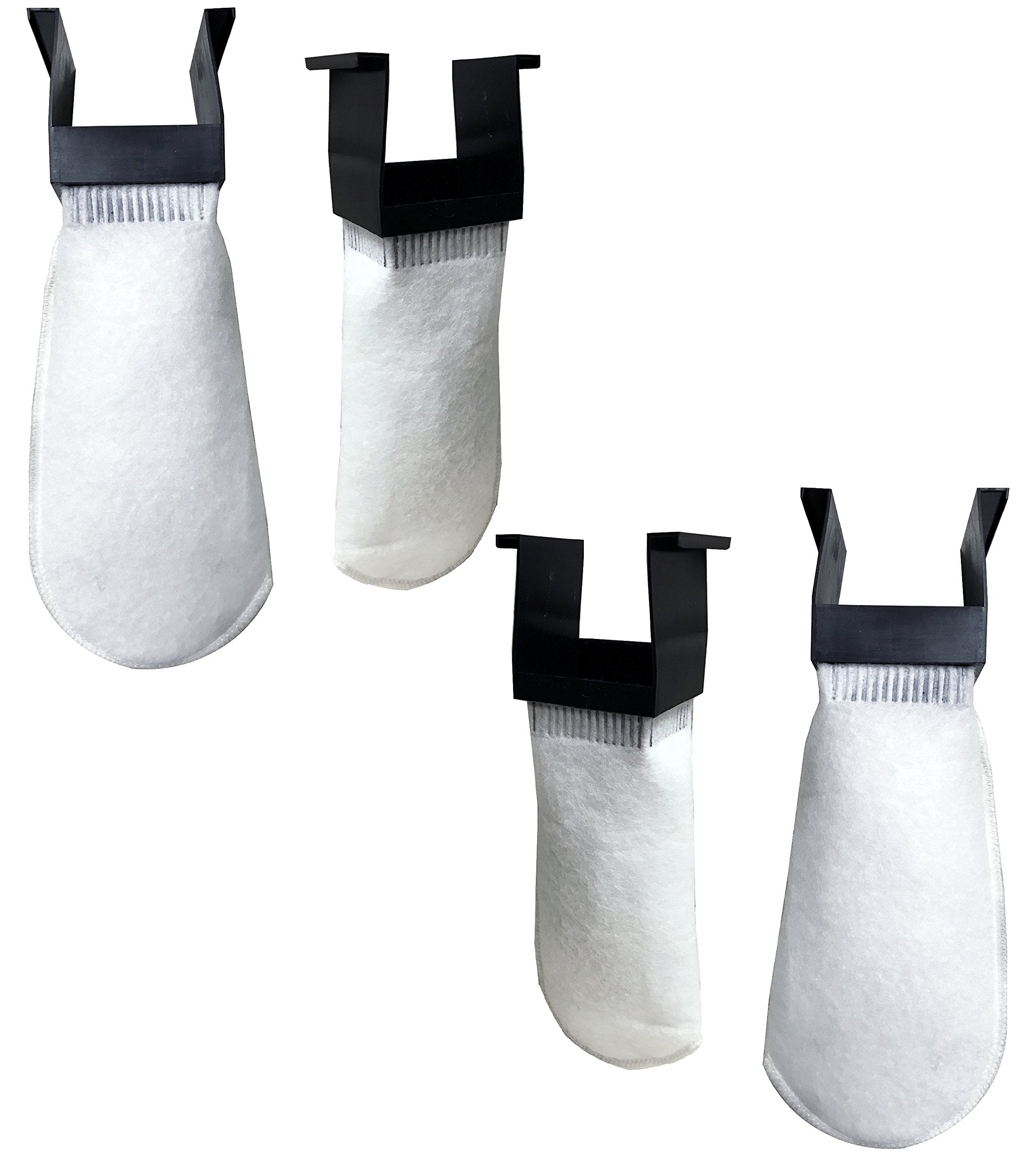 Encompass All filter sock 4-pack shown for durable filtration in an aquarium.