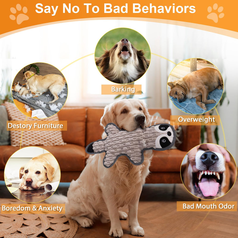 Eneston squeaky dog toy fox helps busy dogs stay engaged during solo play.