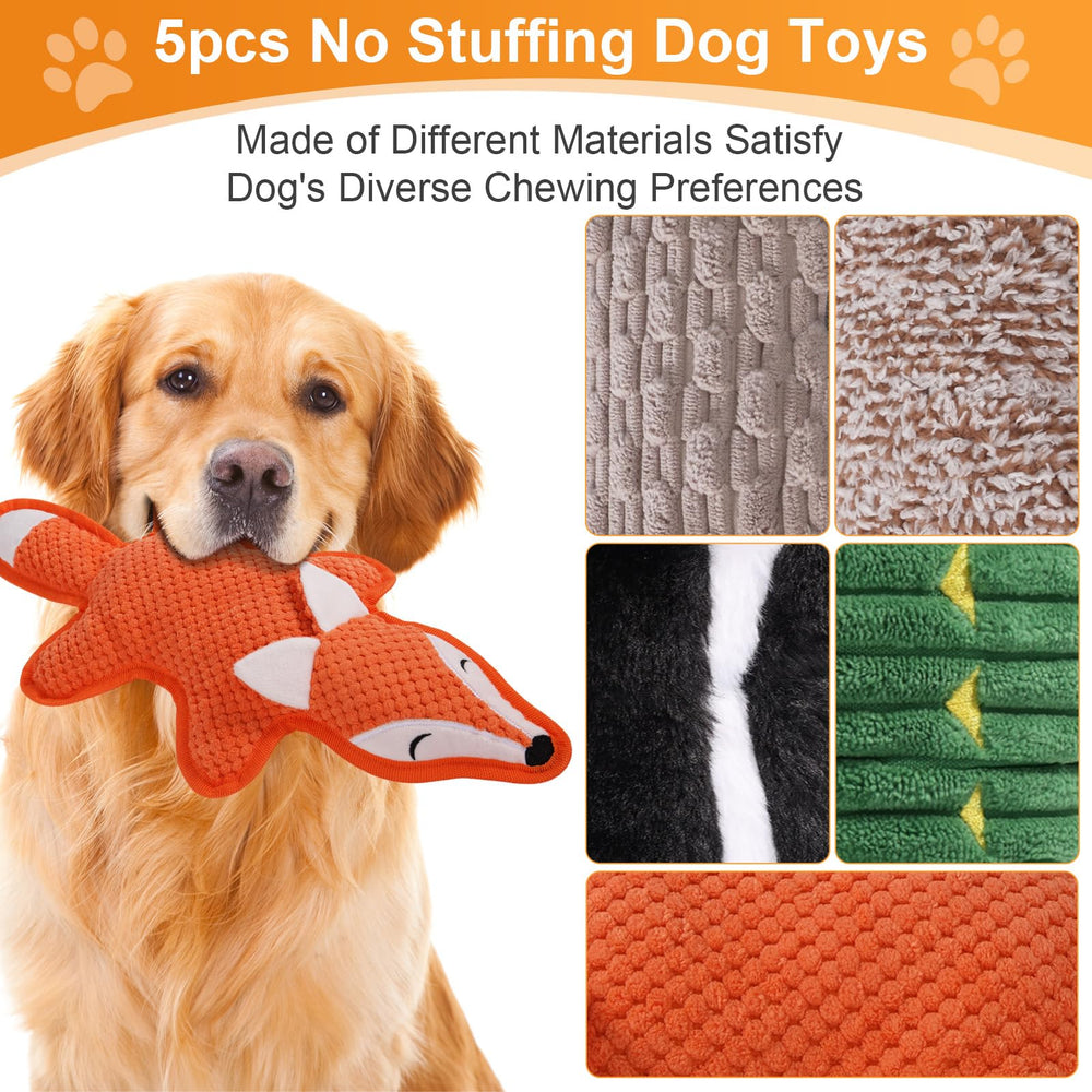 Eneston squeaky dog toy skunk encourages interactive games and bonding moments.
