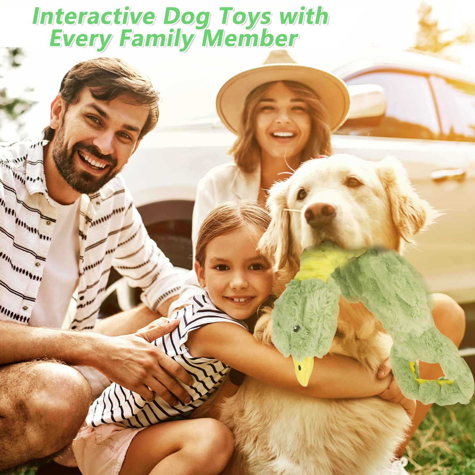 Eneston duck plush toy arrives gift-ready for pet lovers.