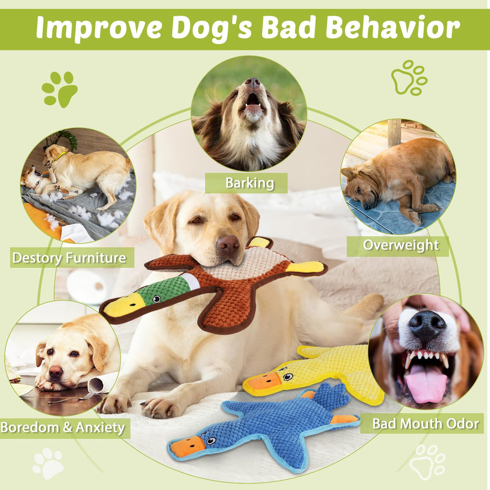 Eneston duck toy hollow-core design reduces stuffing mess