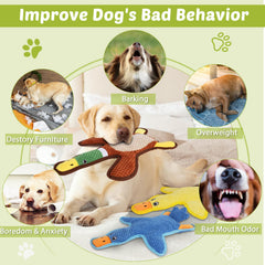 Eneston duck toy hollow-core design reduces stuffing mess