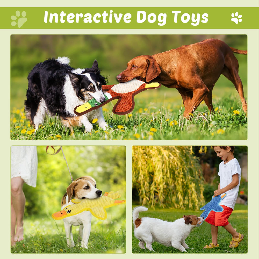 Eneston duck toy pineapple-velvet material delivers durability against heavy chewing