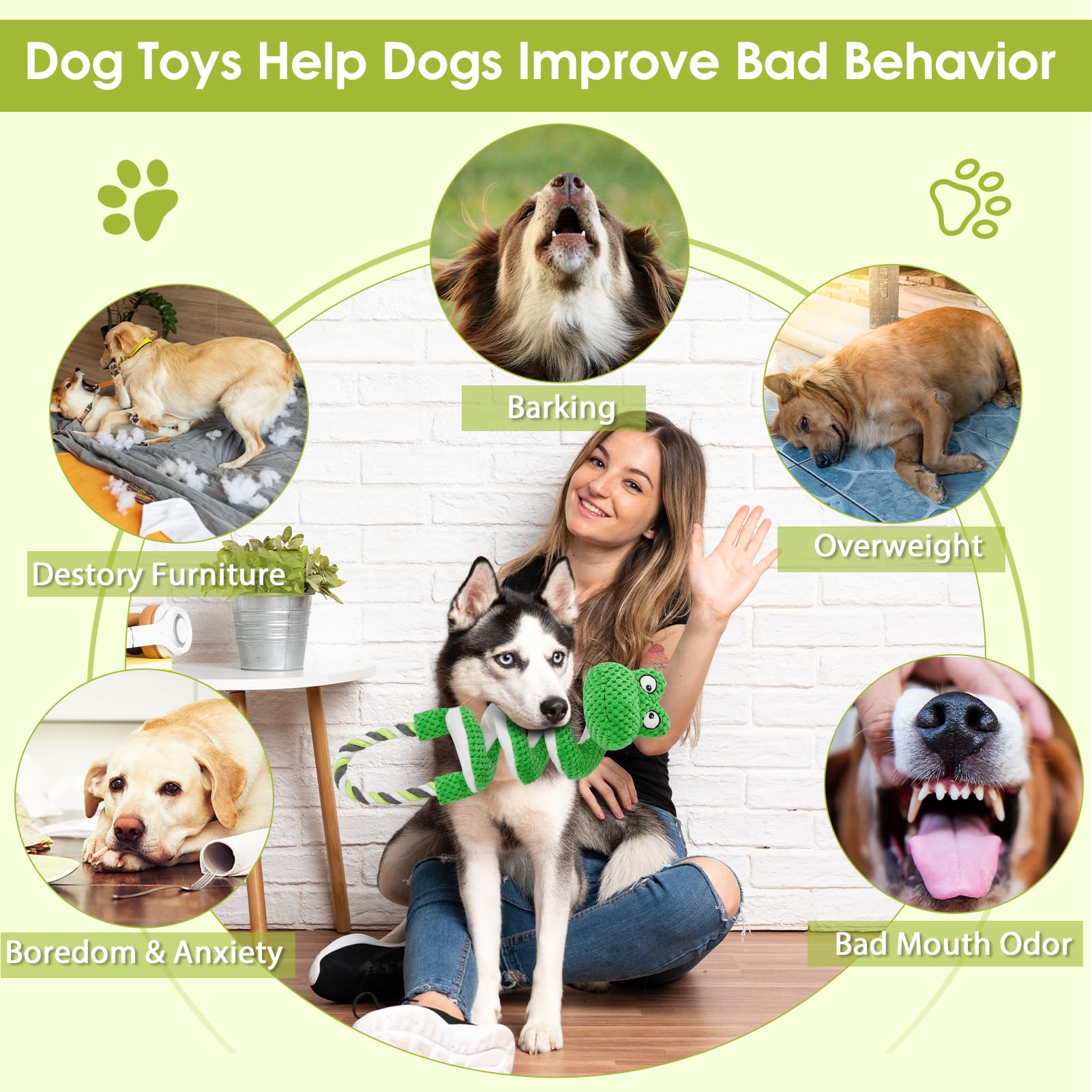 Eneston Duty Dog Rope Toy comes in vibrant colors for all sizes.
