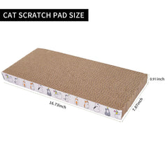 Engelalike 8-pack cat scratch pad back view highlights durability.