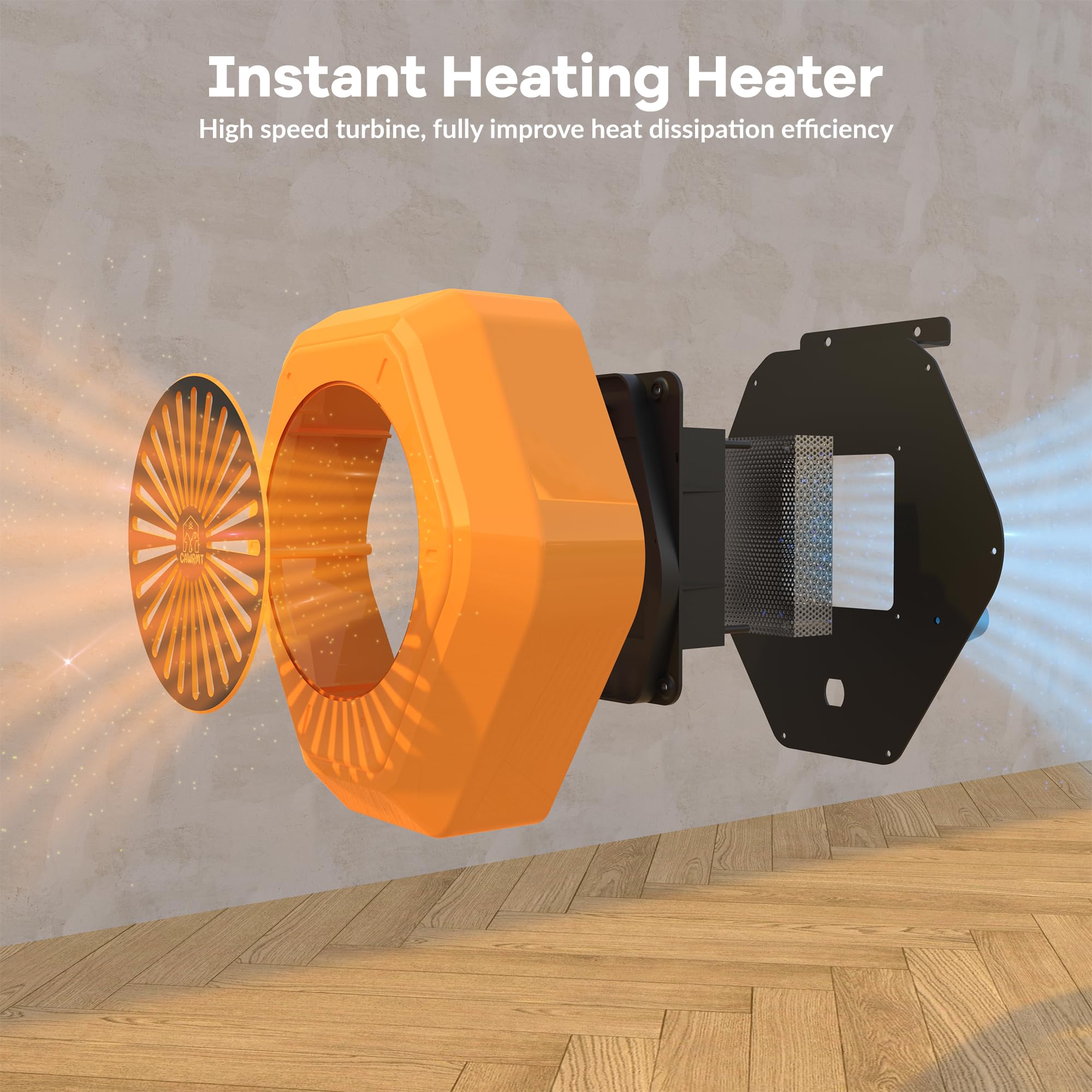 Engtesy dog-house heater outdoors in a sheltered space keeps pets cozy.