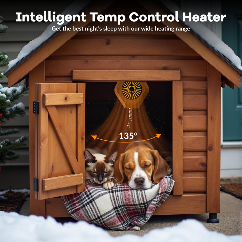 Engtesy dog-house heater overheat-protection highlight for safe winter use.