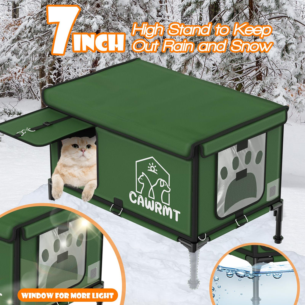 Engtesy Outdoor Cat House all-season design for year-round use