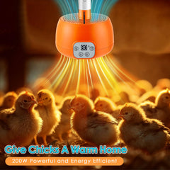 Enhon chicken coop heater side view highlighting slim footprint for snug spaces.