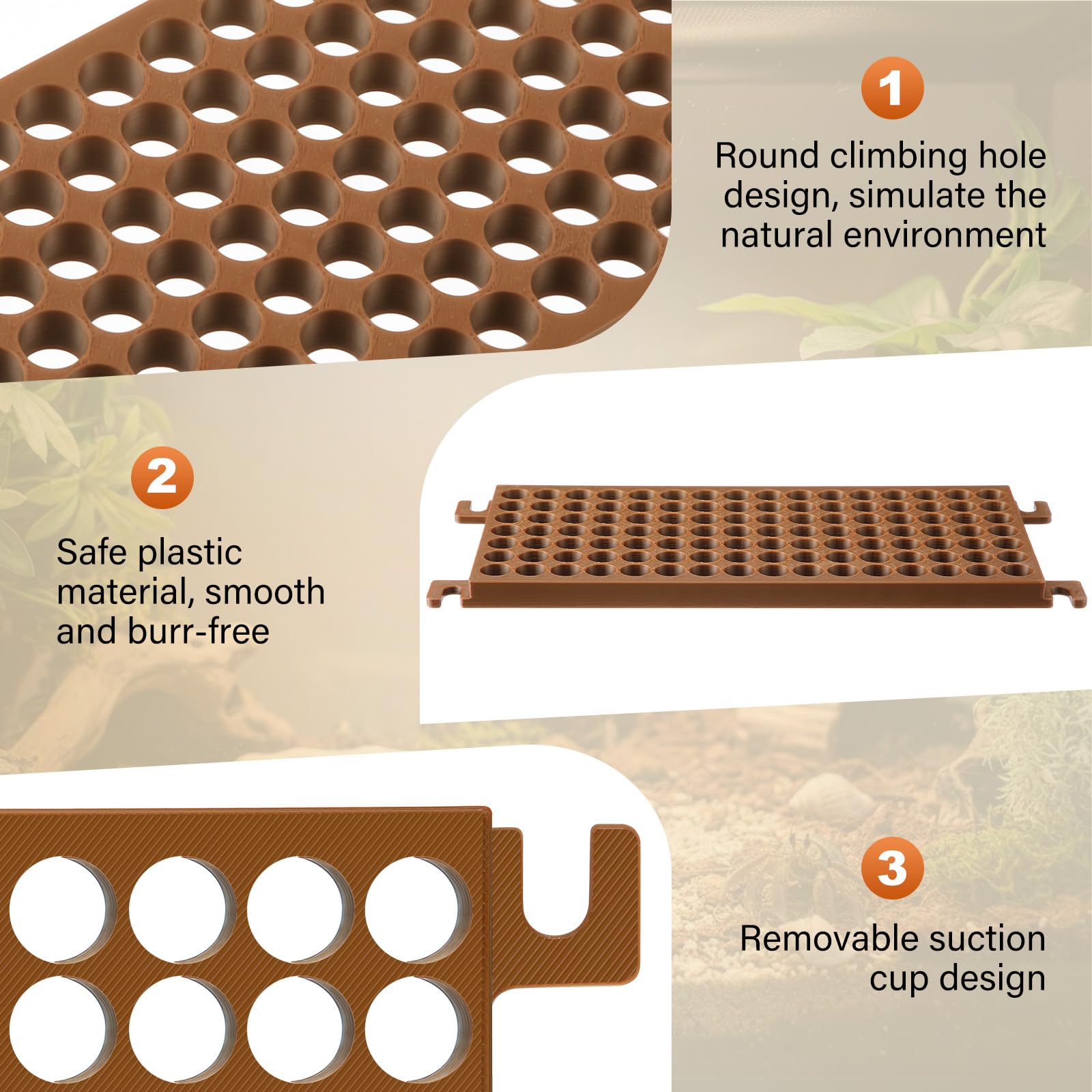 Enhon hermit crab ladder round-hole design emphasizes space-saving exploration.
