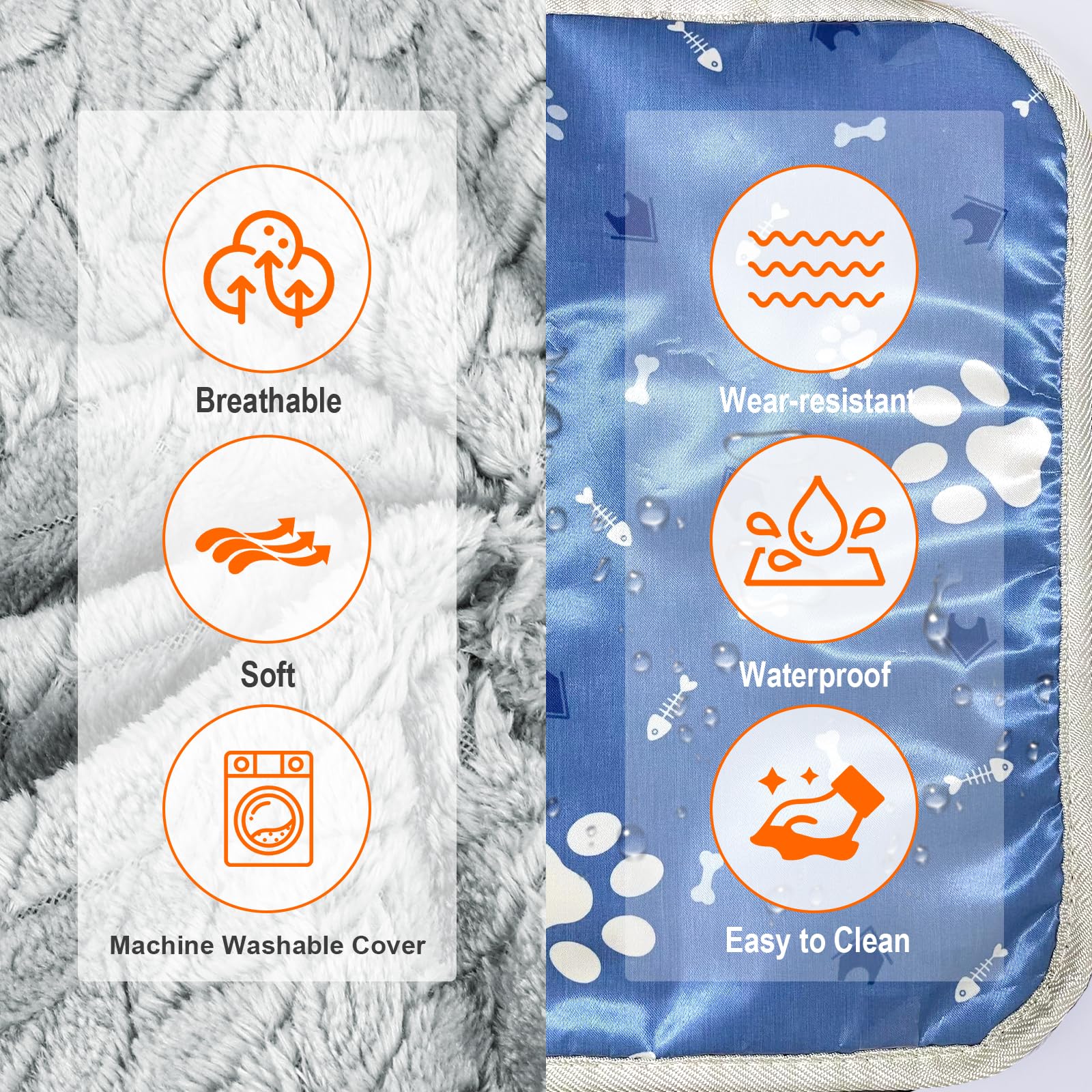 ENJOY PET dense spiral heating wire delivers quick, even warmth.