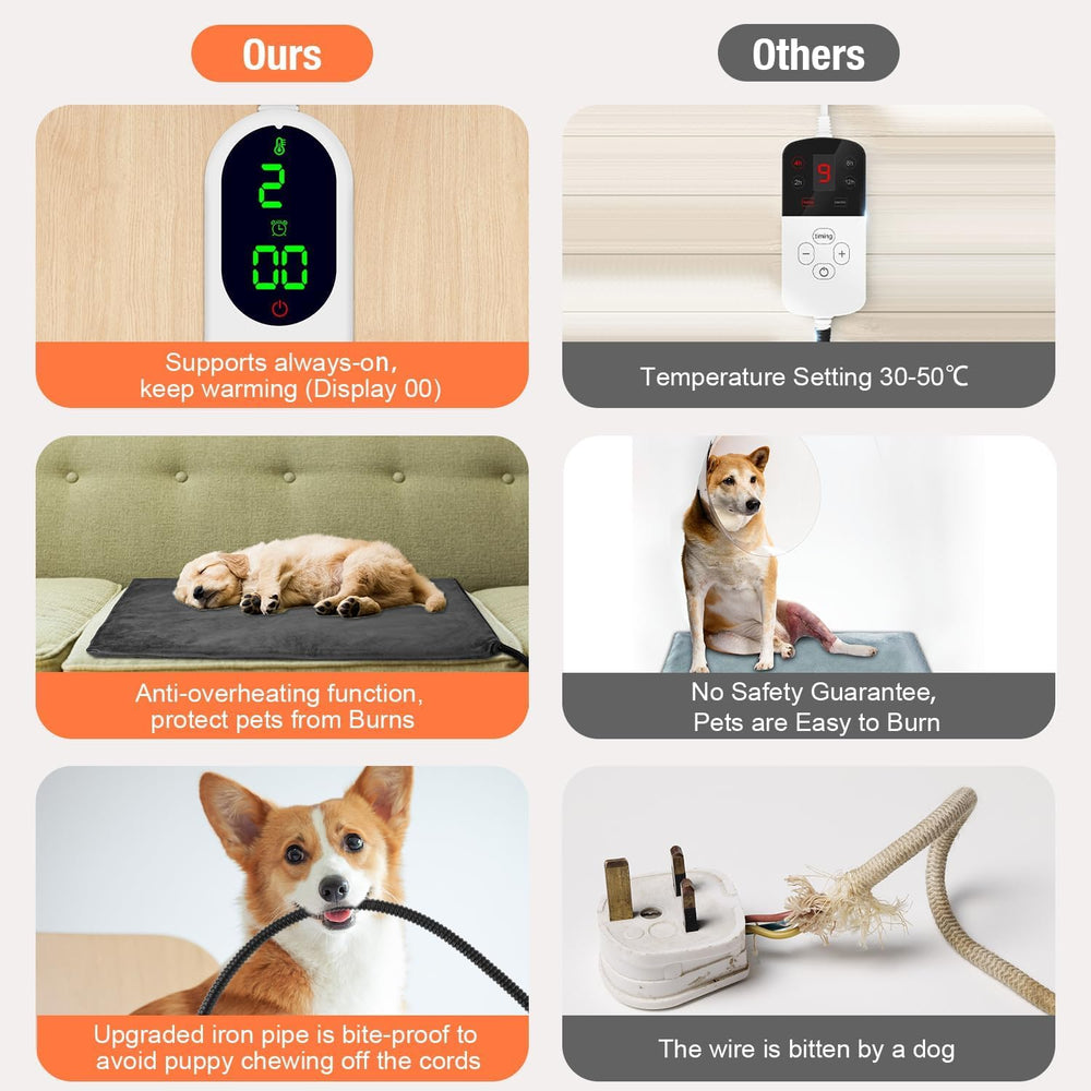 Enjoy Pet 8-layer structure cross-section emphasizing safety features.