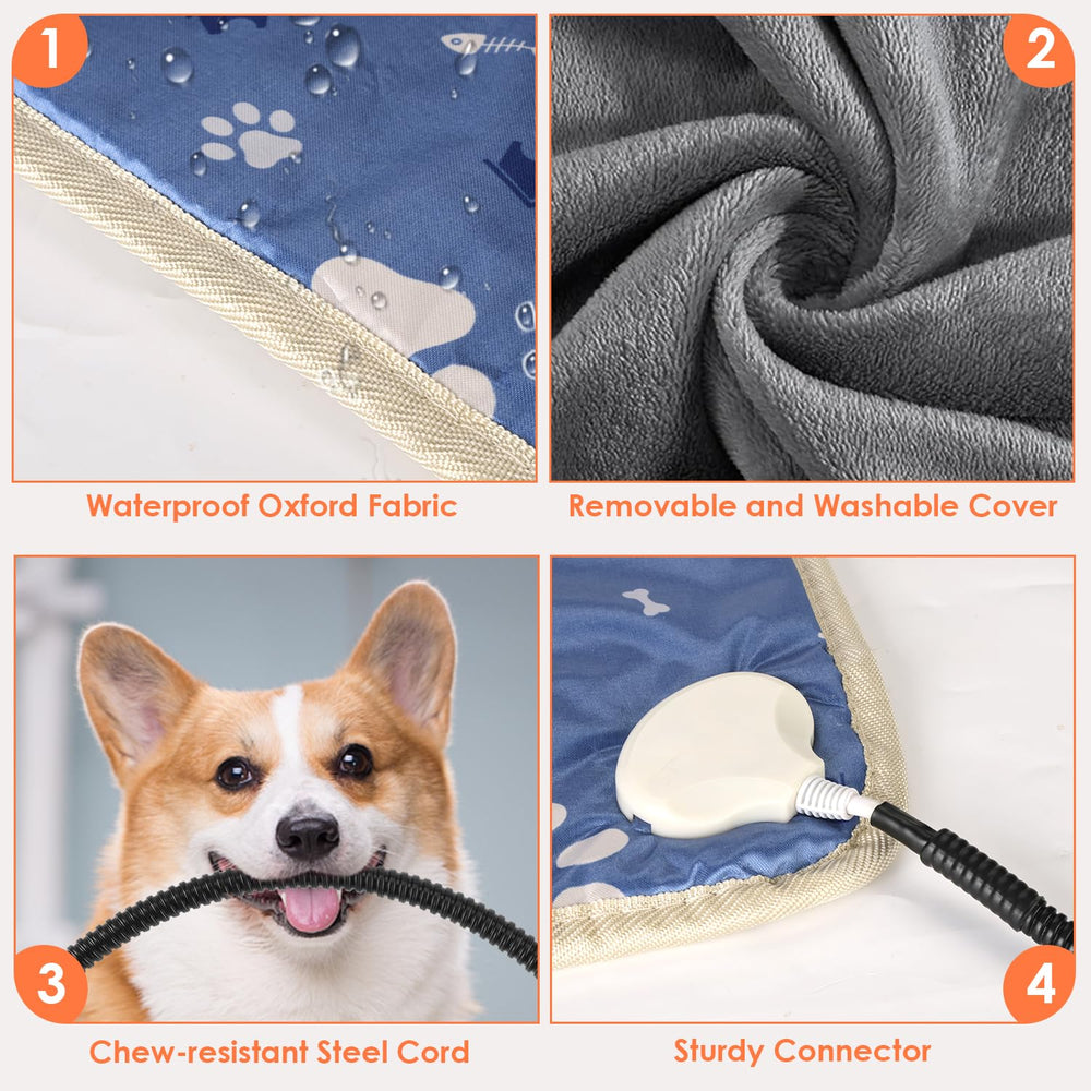 Enjoy Pet heating pad timer controller in use for safety and convenience.