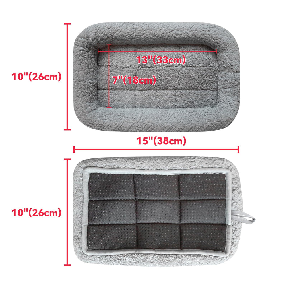 Enjoying Cat Mat Bed plush surface offers soft, warm comfort for noses and paws.