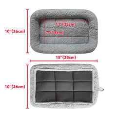 Enjoying Cat Mat Bed plush surface offers soft, warm comfort for noses and paws.