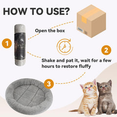 Enjoying plush cat bed mat indoor outdoor use versatile nap space