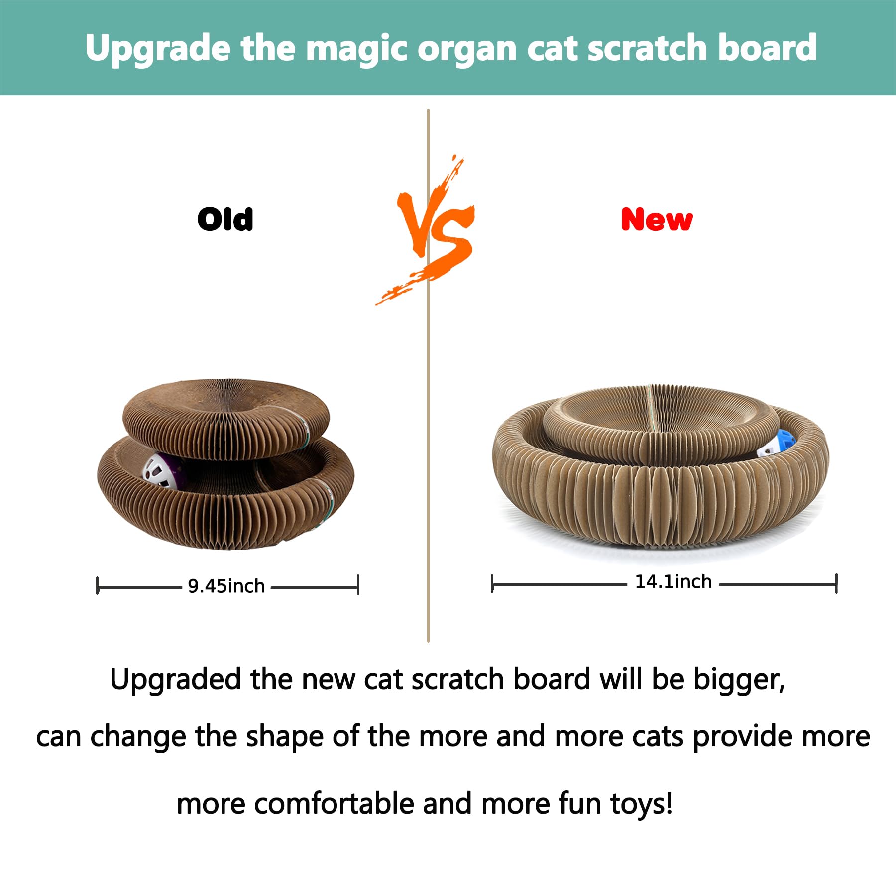 Enkman Kitty Curls non-toxic cardboard ensures safe claw-friendly play.