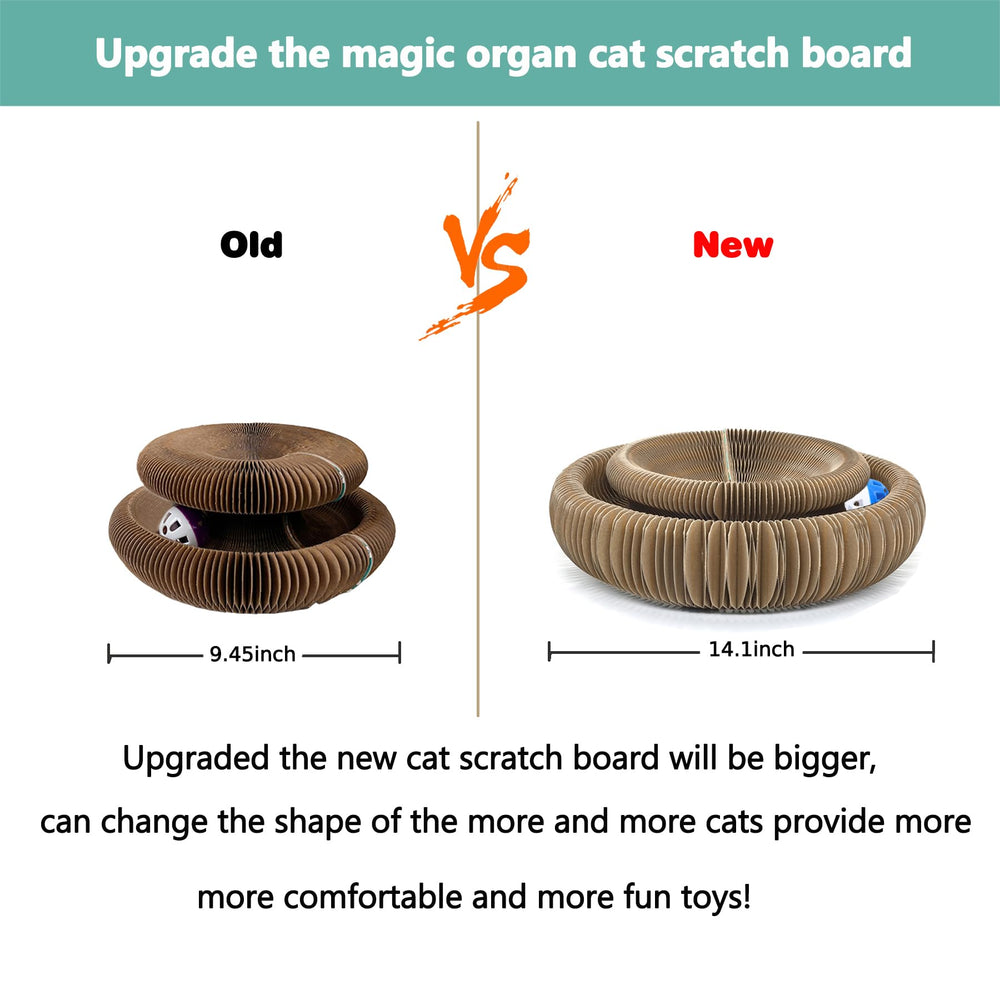 Enkman Kitty Curls non-toxic cardboard ensures safe claw-friendly play.