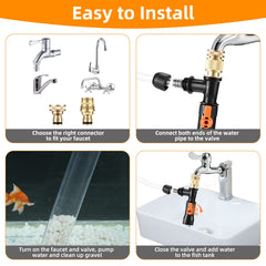 enomol-gravel-cleaning-tube highlights built-in filter and gravel agitation without disturbing fish