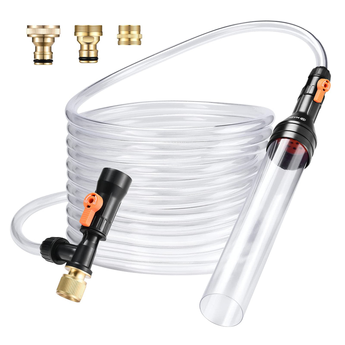 enomol Gravel Vacuum tank-setup demonstrates quick, clean water changes with minimal disturbance