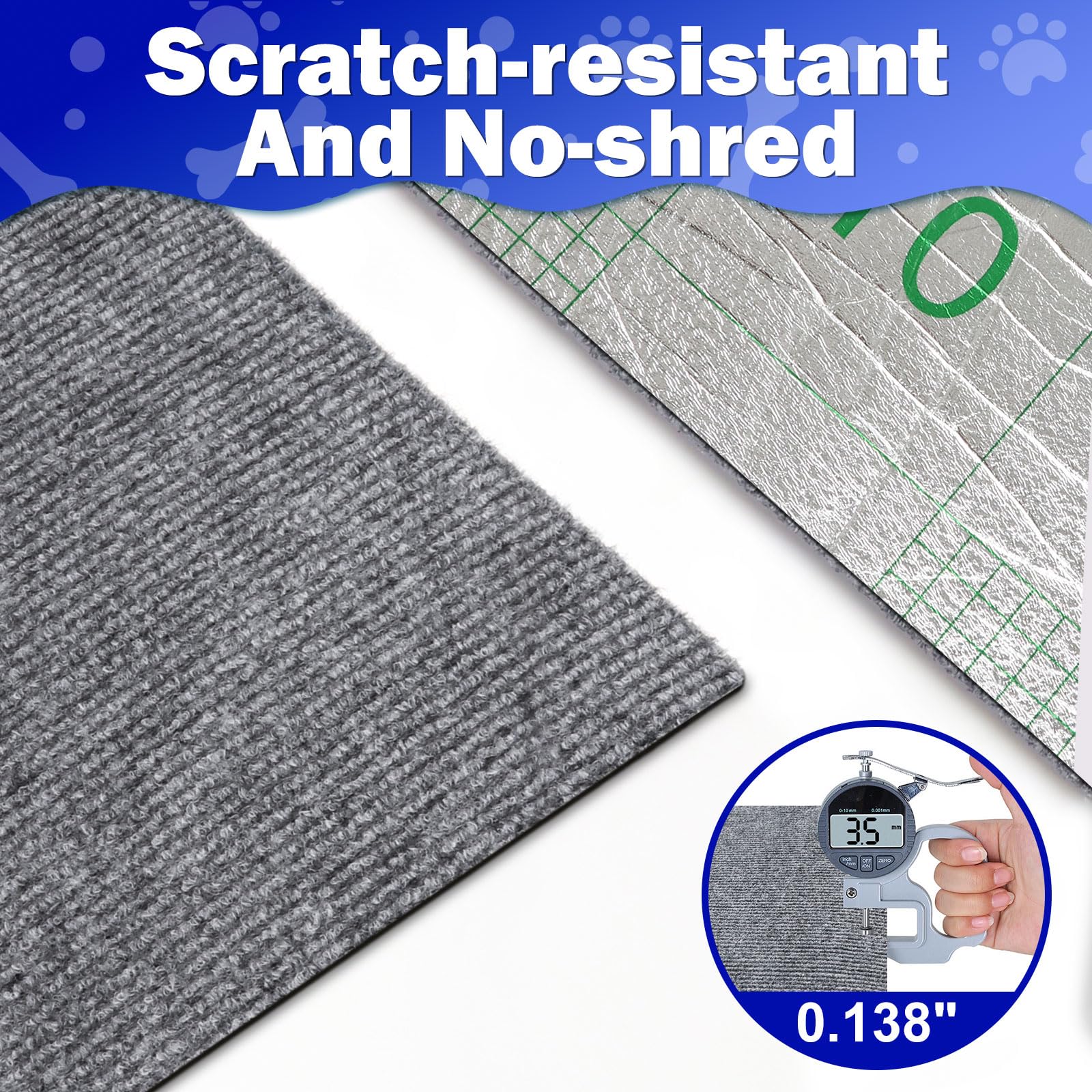 ENONCI wall corner protector with adhesive back keeps edges safe from curious claws.