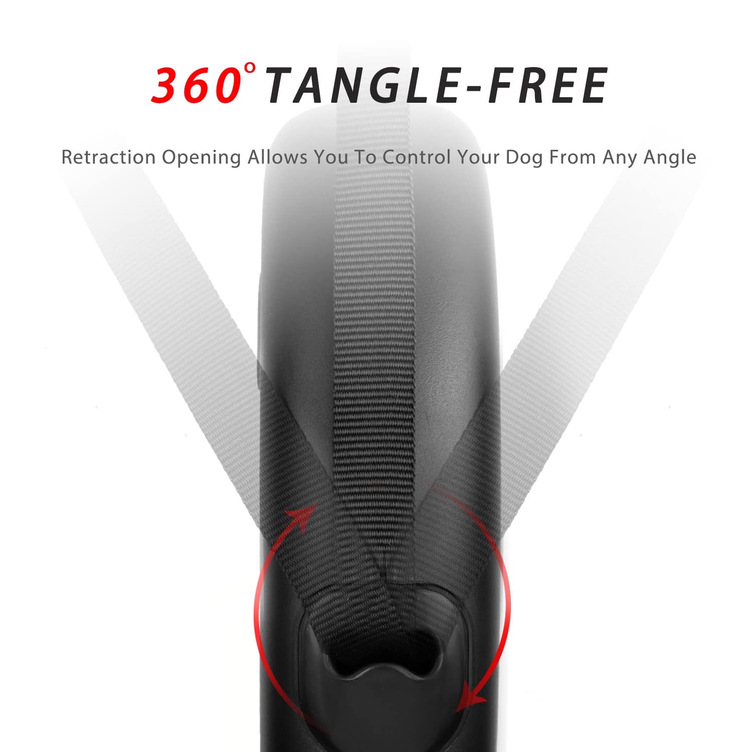 enrgticdg leash with one-handed brake lever for quick control.