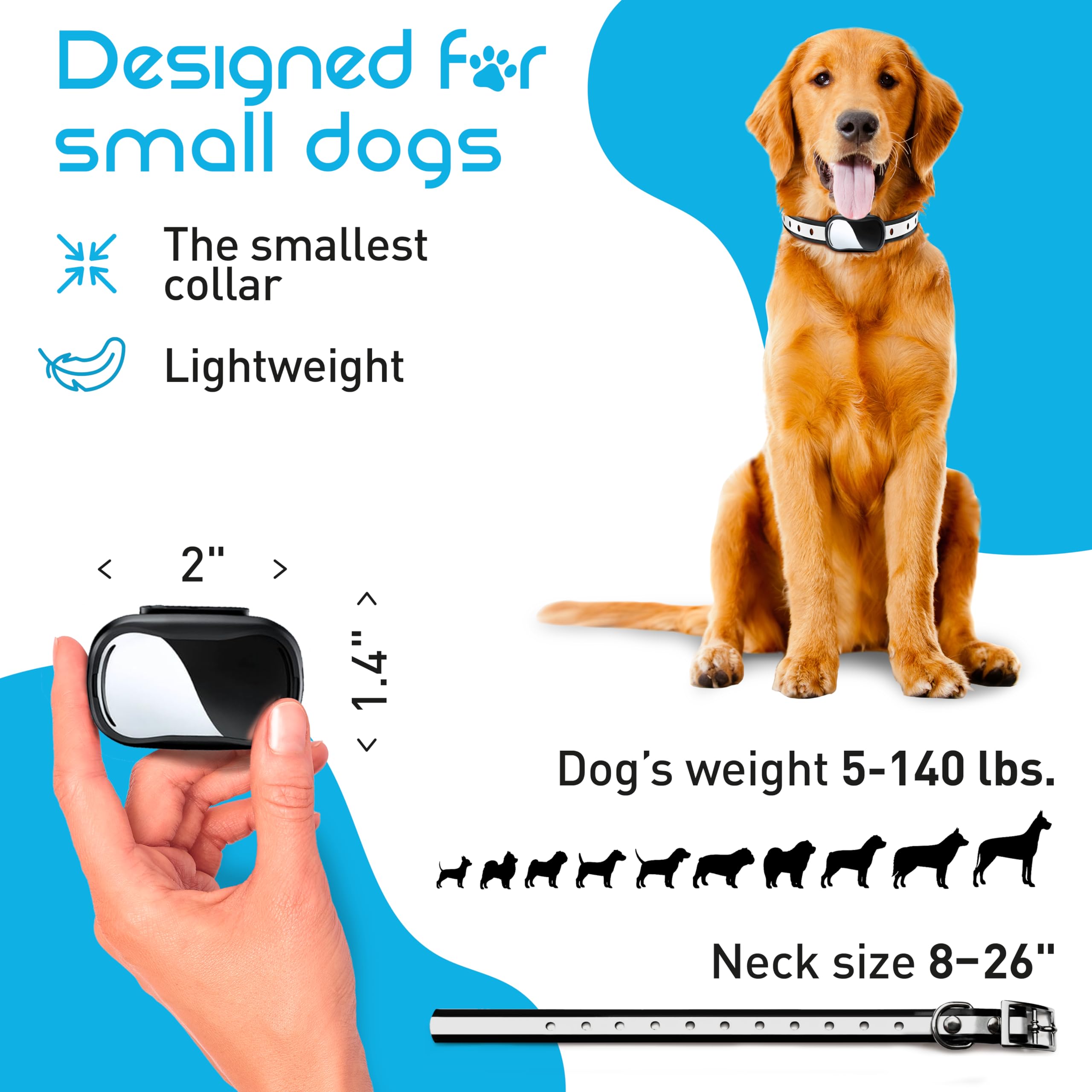 Enrivik adjustable 8-26 inch strap supports comfortable tiny-dog training.