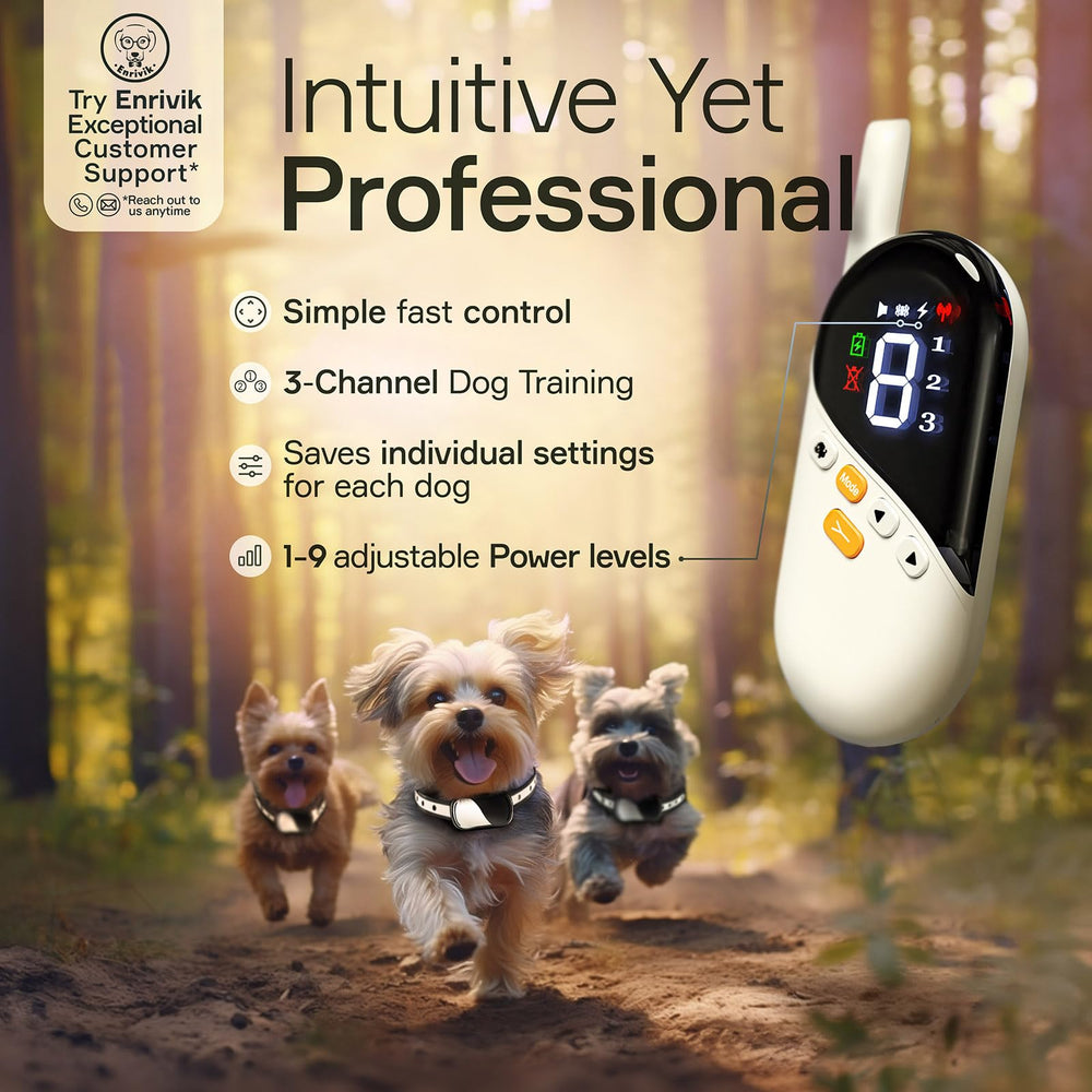 Enrivik training guide included to support humane reinforcement routines.