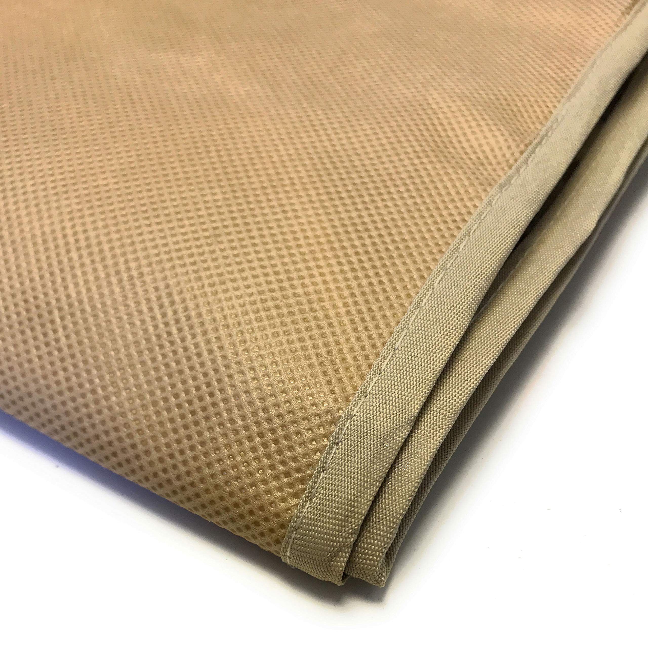 Enthusiast Gear mat uses durable tan fabric for long lasting use.