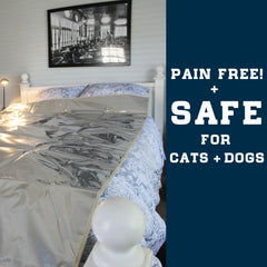 Enthusiast Gear Pet Repellent Mat placed on sofa to protect furniture from paws.