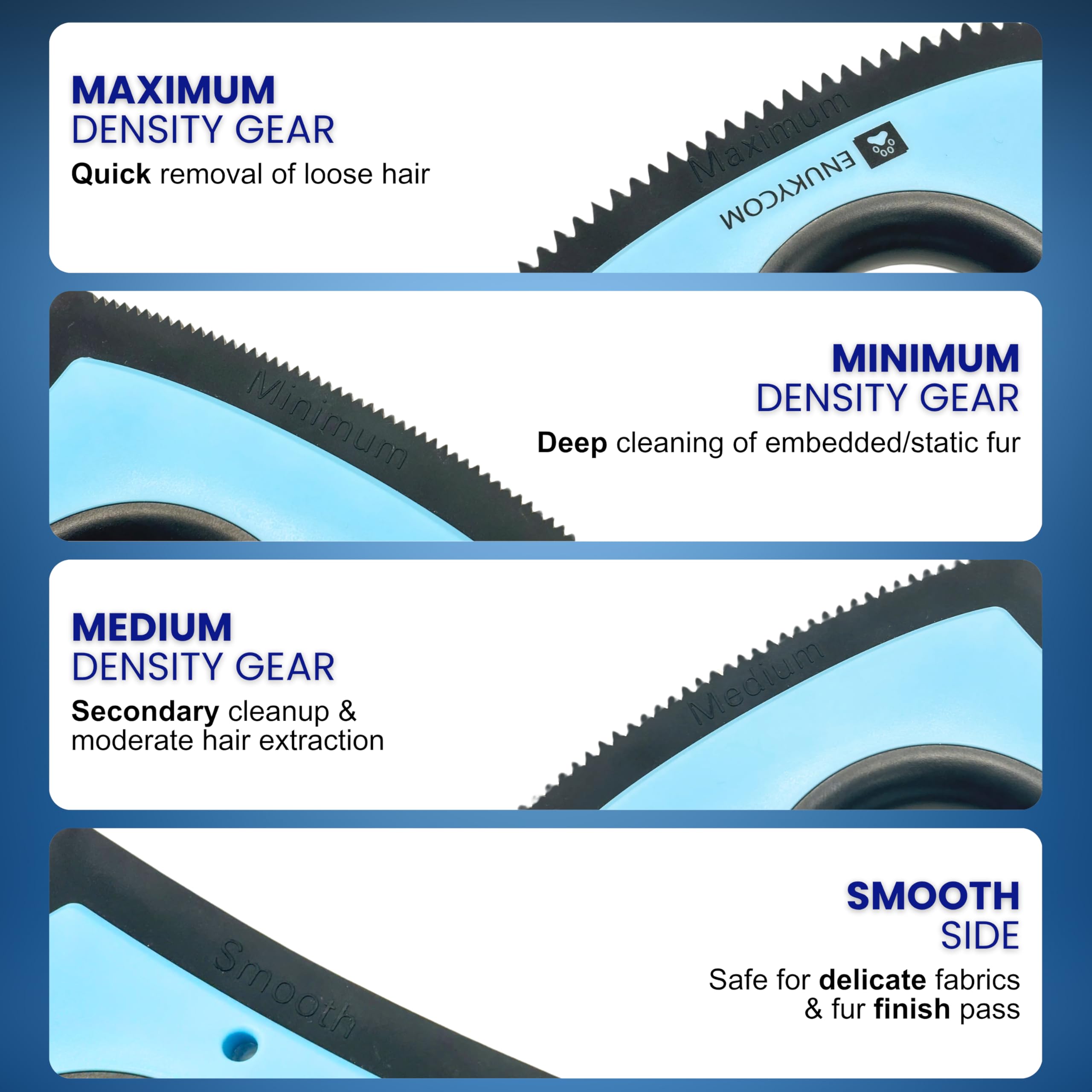 ENUKYCOM dog hair remover compact tool for quick furry clean on upholstery