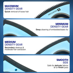 ENUKYCOM dog hair remover compact tool for quick furry clean on upholstery