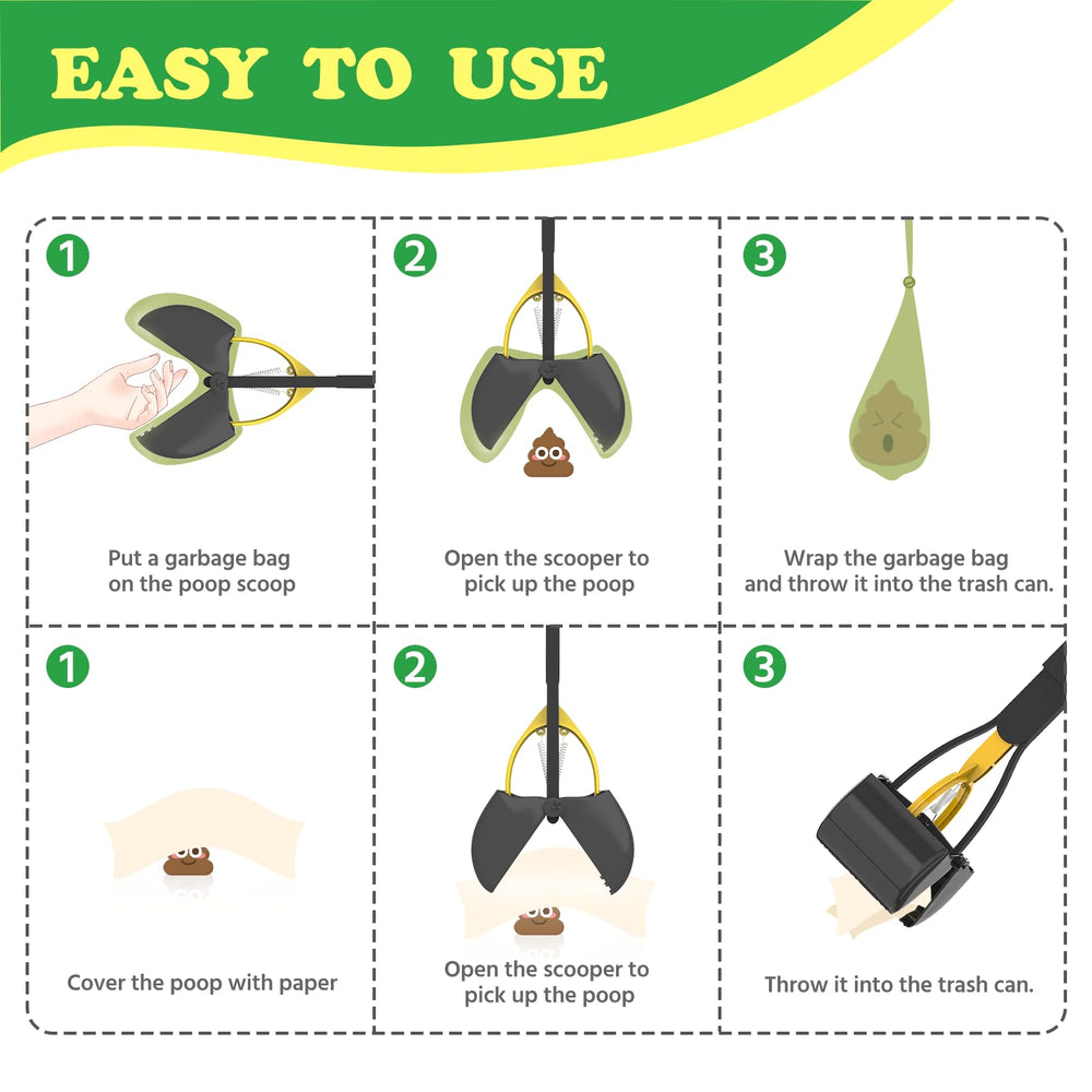 EODELLY 32in pooper scooper easy to clean after use