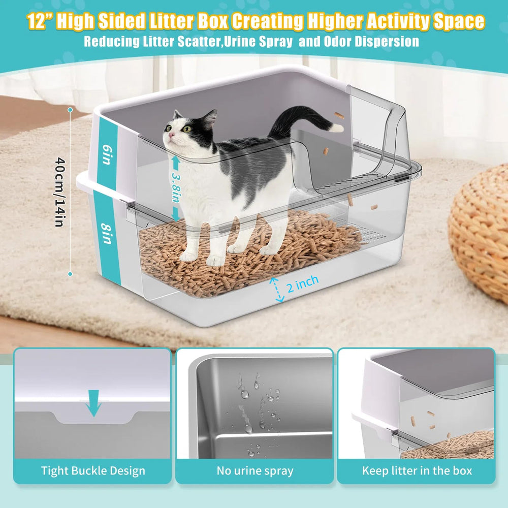 EODO XL bottom compartment demonstrates 2-inch waste space for easier disposal