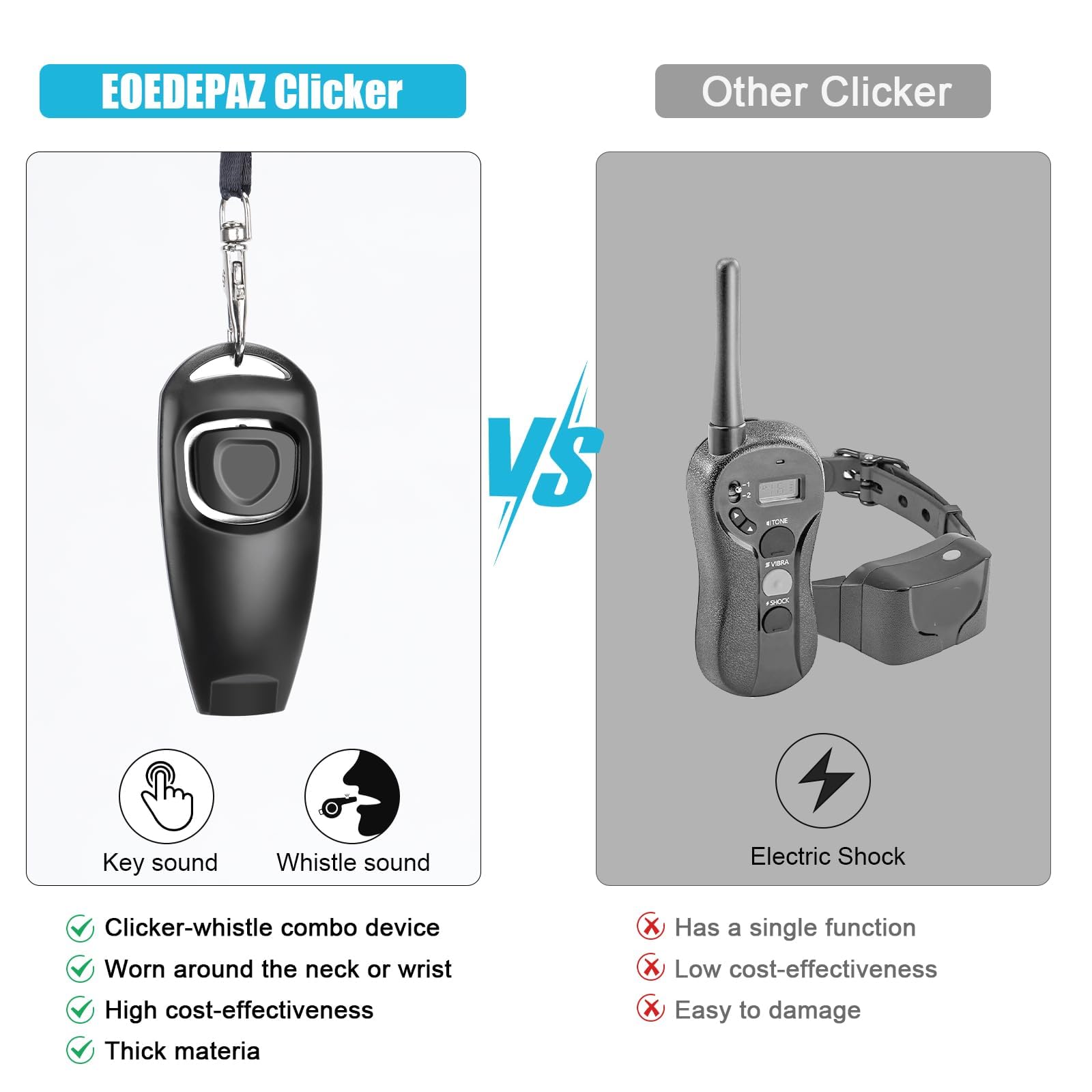 EOEDEPAZ anti-loss black lanyard keeps training tools handy.