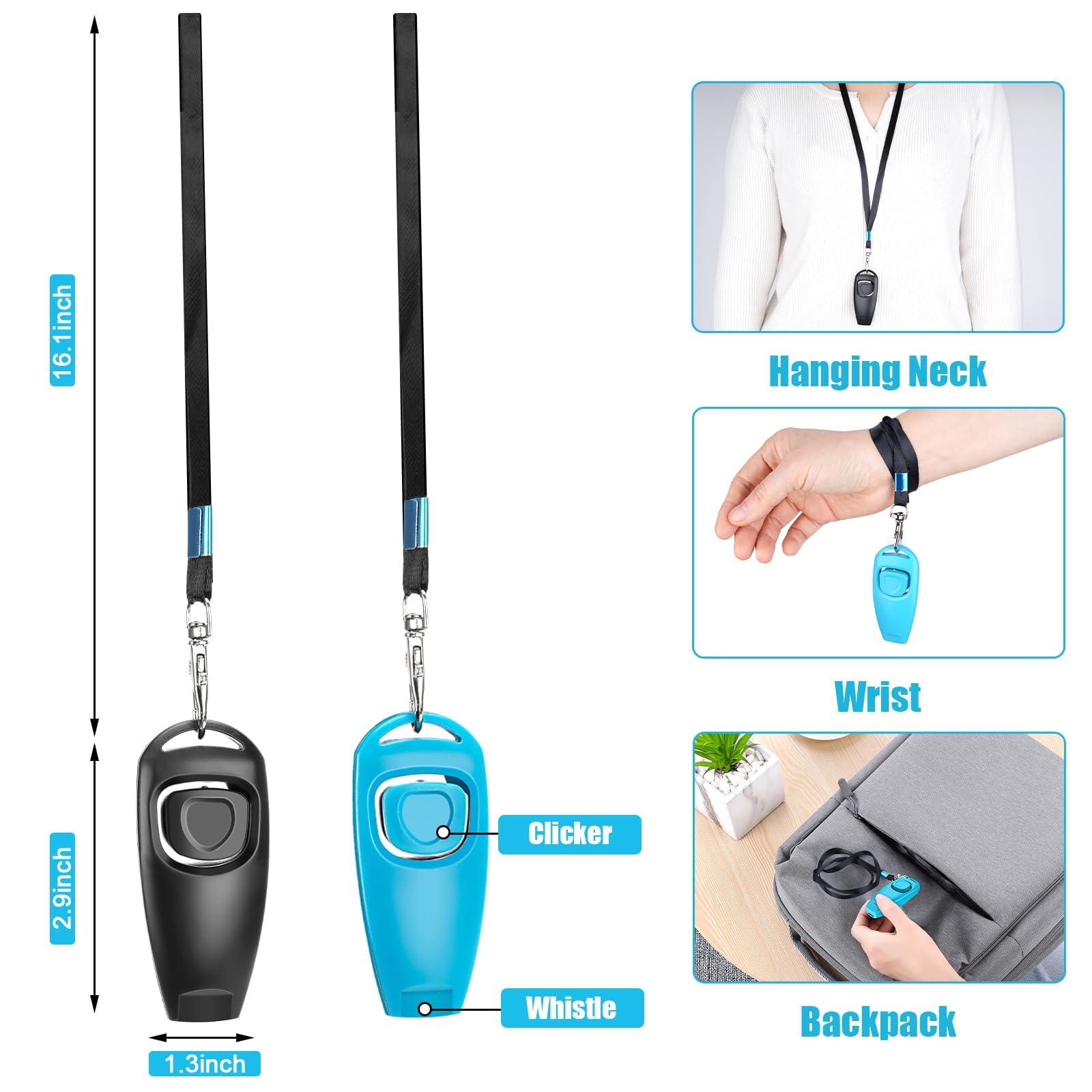 EOEDEPAZ 2-in-1 training tool supports recall and basic obedience practice.