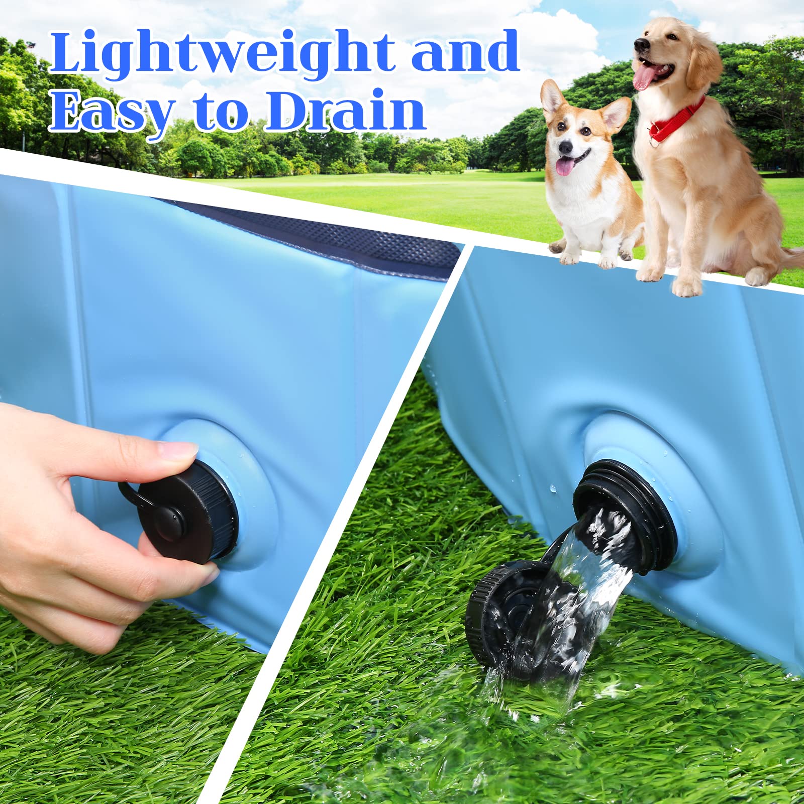 Eooqi pool setup for easy dog bath and splash.