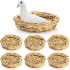 Eorbow 8-inch flat-base bird nest for secure, warm housing and nesting.