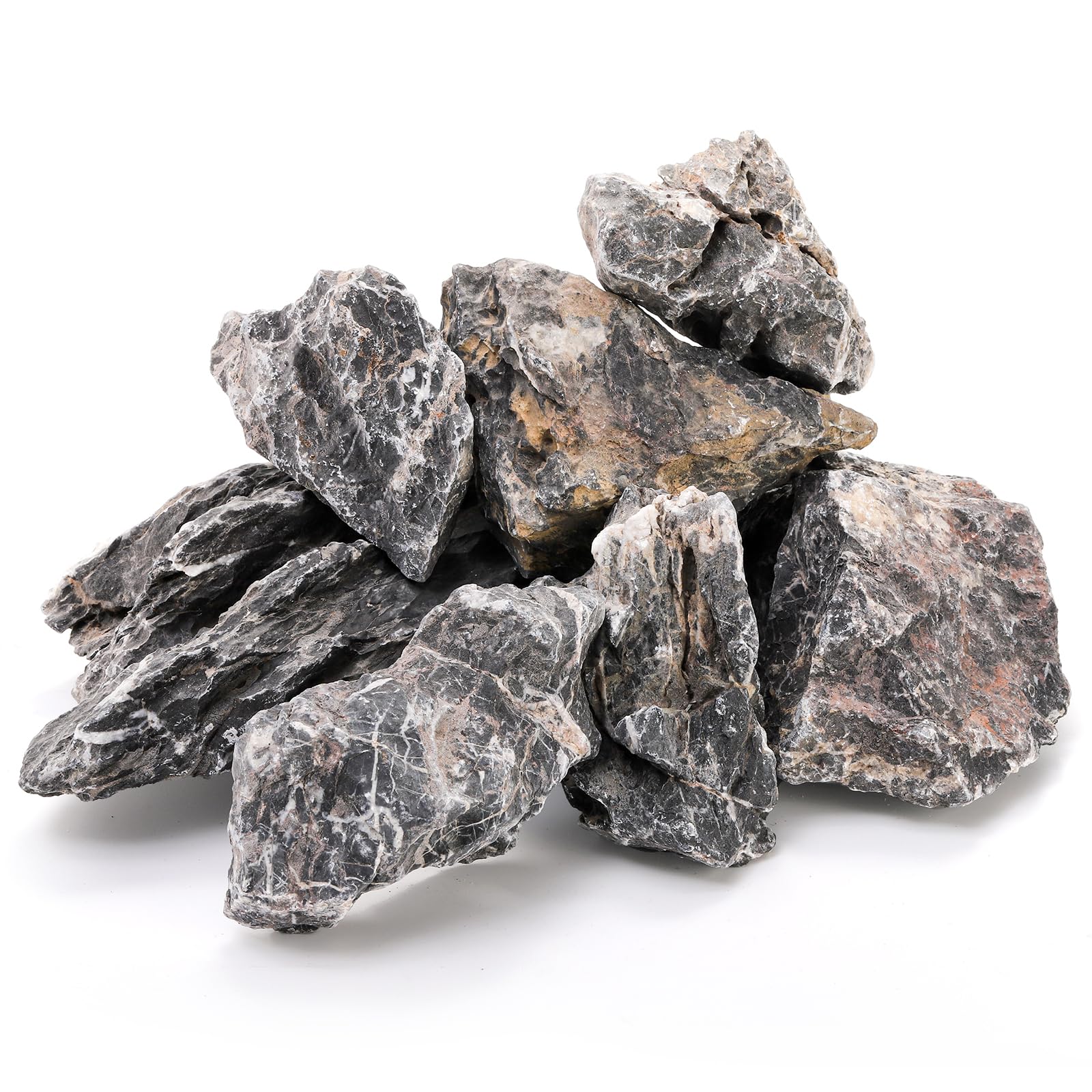Eorbow Seiryu stone 12lb pack with natural textures for aquarium landscaping